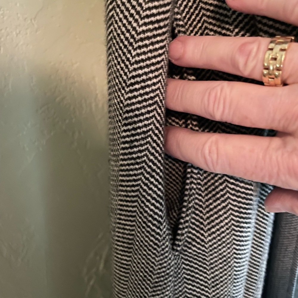 🍂 Beautiful GUC weekenders full length transitional herringbone open coat🐝 - Picture 6 of 10